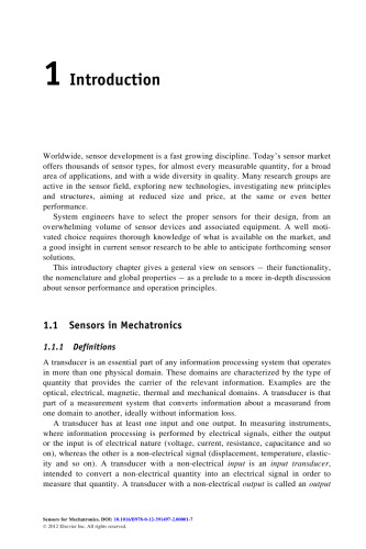 Sensors for Mechatronics