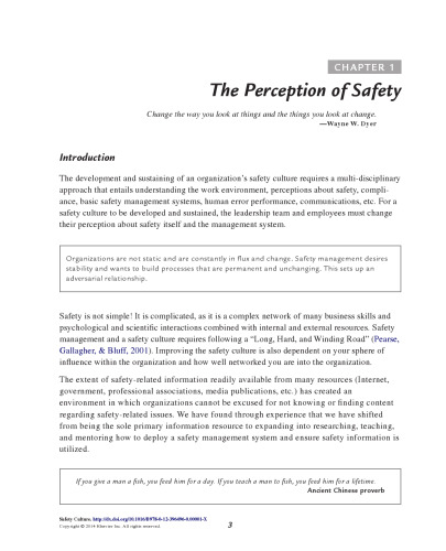 Safety Culture. An Innovative Leadership Approach