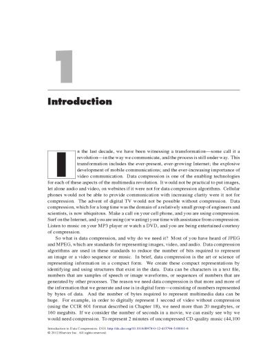 Introduction to Data Compression