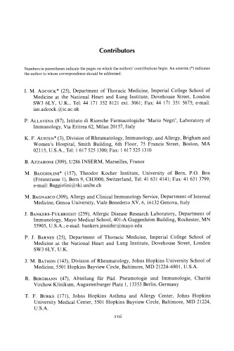 Asthma and Allergic Diseases. Physiology, Immunopharmacology, and Treatment