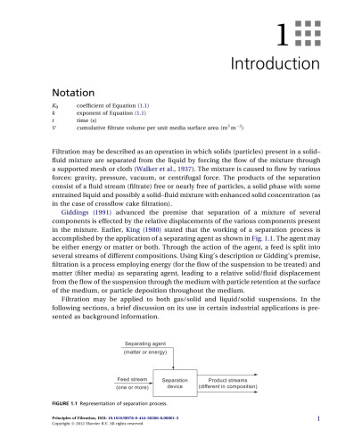 Principles of Filtration