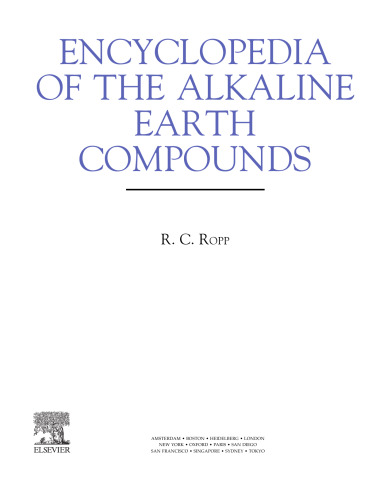 Encyclopedia of the Alkaline Earth Compounds