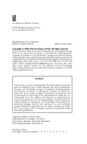 Essentials of Clinical Binocular Vision