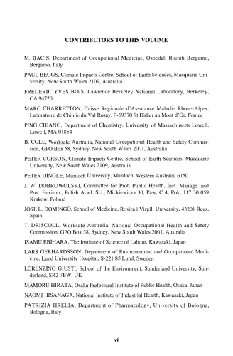 Advances in Environmental Control Technology: Health and Toxicology. Advances in Environmental Control Technology Series