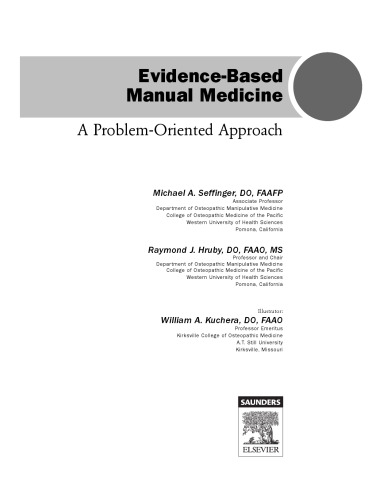 Evidence-Based Manual Medicine. A Problem-Oriented Approach