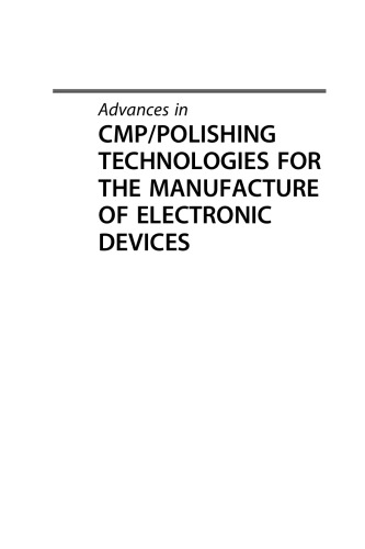 Advances in CMP Polishing Technologies