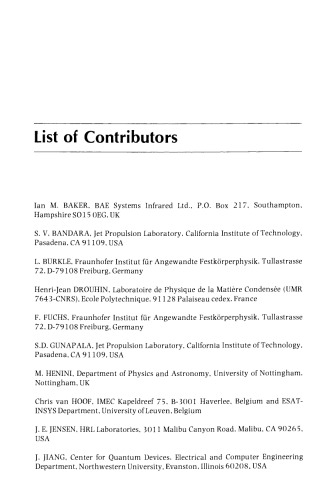 Handbook of Infra-red Detection Technologies