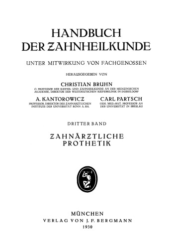 Zahnärztliche Prothetik