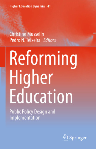 Reforming Higher Education: Public Policy Design and Implementation