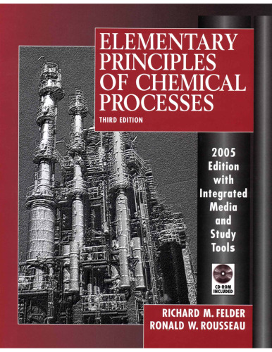 Elementary Principles of Chemical Processes