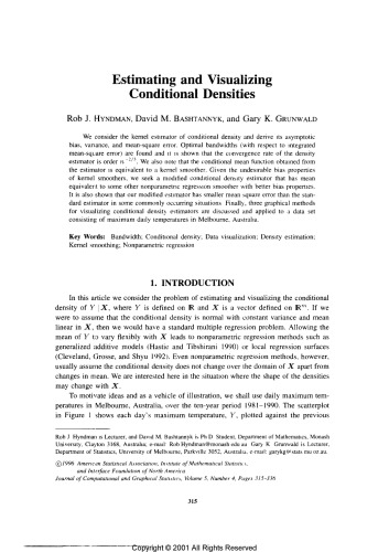 [Article] Estimating and visualizing conditional densities