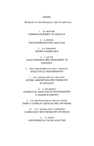 Chemical Analysis of Silicate Rocks