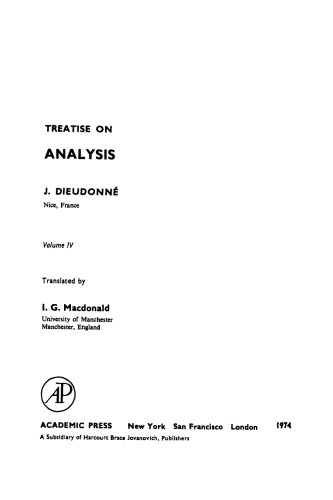 Treatise on Analysis