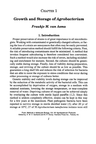 Agrobacterium Protocols