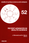 Recent Advances in Zeolite Science, Proceedings of the 1989 Meeting of the British Zeolite Association