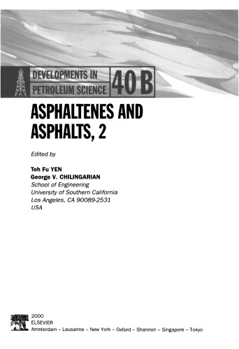 Asphaltenes and Asphalts, 2