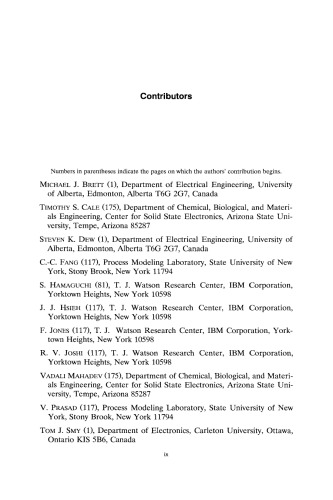 Modeling of Film Deposition for Microelectronic Applications