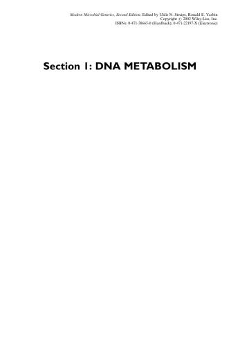 Modern Microbial Genetics