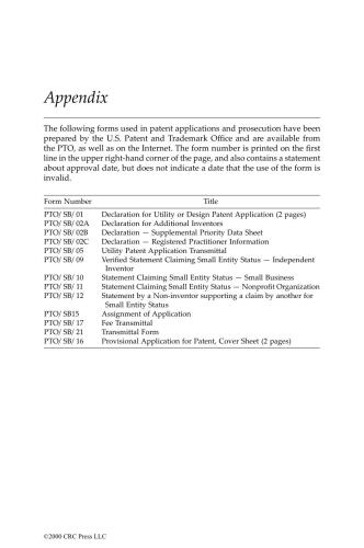 Patent Fundamentals for Scientists and Engineers