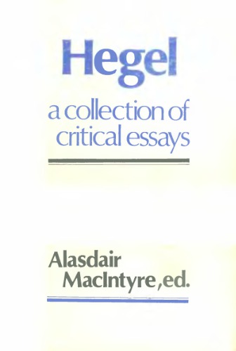 Hegel: A Collection of Critical Essays