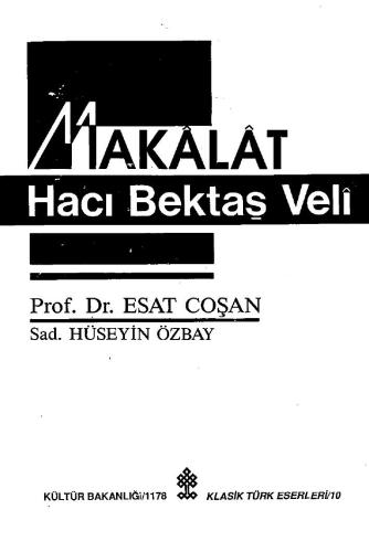 Makalat-ı Hacı Bektaş-ı Veli