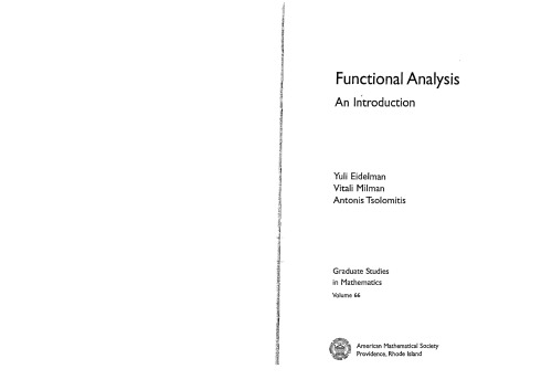 Functional Analysis: An Introduction