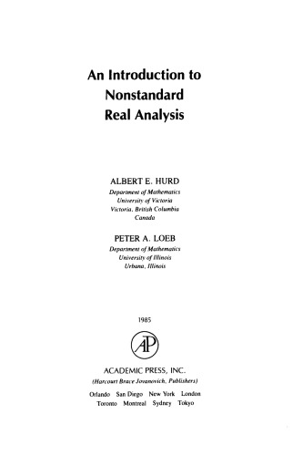 An Introduction to Nonstandard Real Analysis