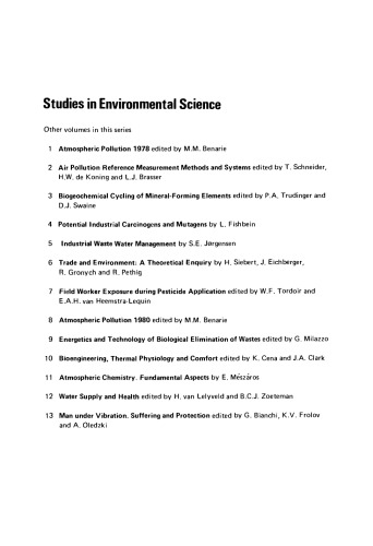 Principles Of Environmental Science and Technology