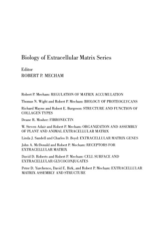 Integrins. Molecular and Biological Responses to the Extracellular Matrix