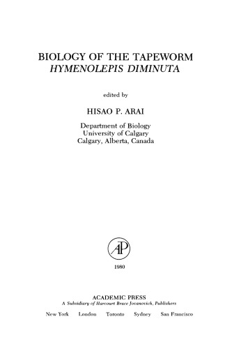 Biology of the Tapeworm Hymenolepis Diminuta