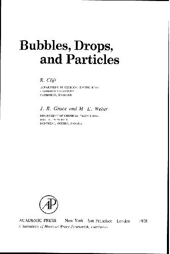 Bubbles, Drops, and Particles