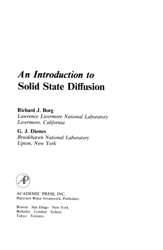 An Introduction to Solid State Diffusion