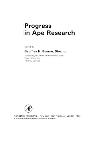 Progress in Ape Research