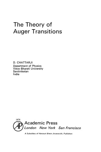 The Theory of Auger Transitions