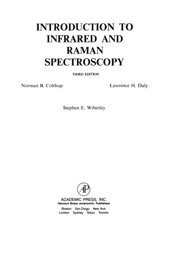 Introduction to Infrared and Raman Spectroscopy