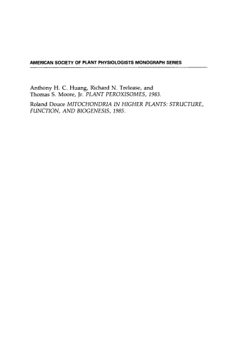 Mitochondria in Higher Plants. Structure, Function, and Biogenesis