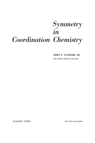 Symmetry in Coordination Chemistry