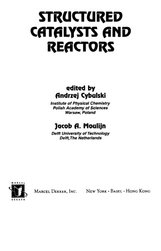 Structured Catalysts and Reactors 