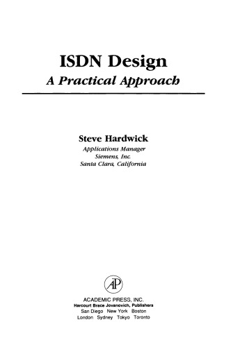 ISDN Design. A Practical Approach