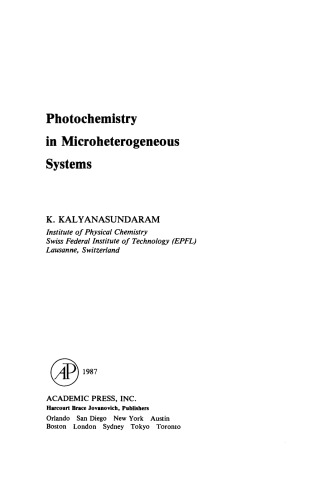 Photochemistry in Microheterogeneous Systems