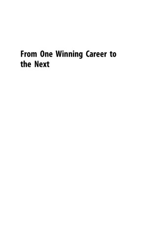 From One Winning Career to the Next. Transitioning Public Sector Leadership and Security Expertise to the Business Bottom Line