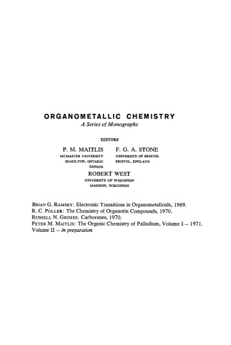 Metal Complexes. The Organic Chemistry of Palladium