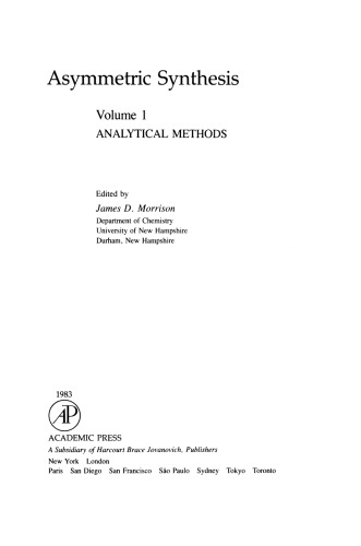 Asymmetric Synthesis