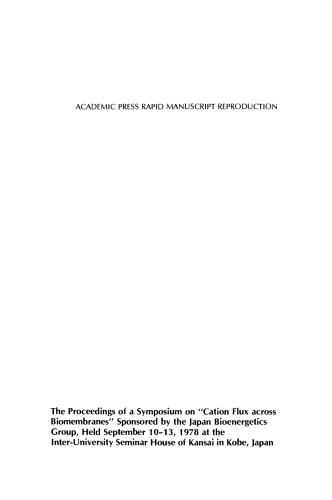 Cation Flux Across Biomembranes