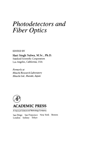 Photodetectors and Fiber Optics