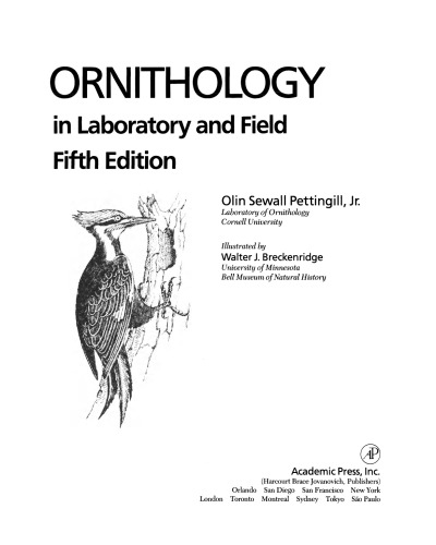 Ornithology in Laboratory and Field