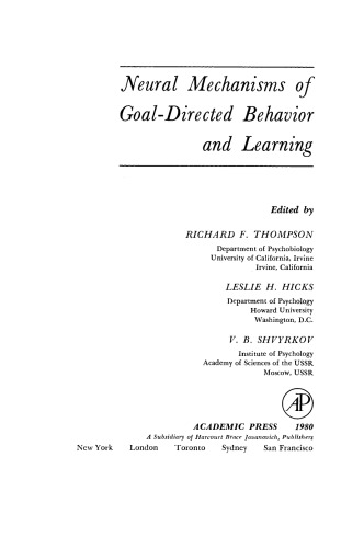 Neural Mechanisms of Goal-directed Behavior and Learning