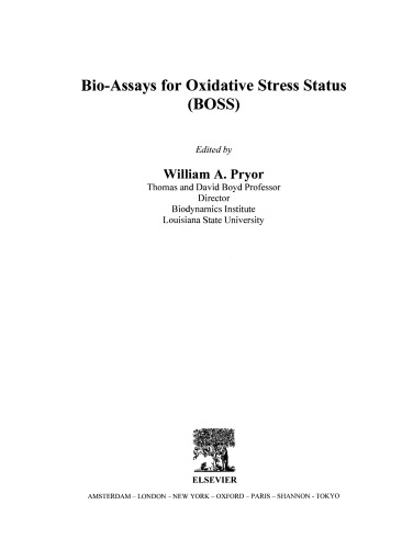 Bio-Assays for Oxidative Stress Status