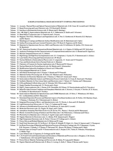 C,H,N and O in Si and Characterization and Simulation of Materials and Processes