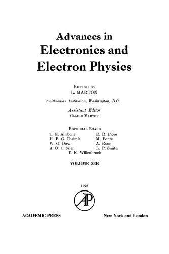 Photo-Electronic Image Devices, Proceedings of the Fifth Symposium Held at Imperial College